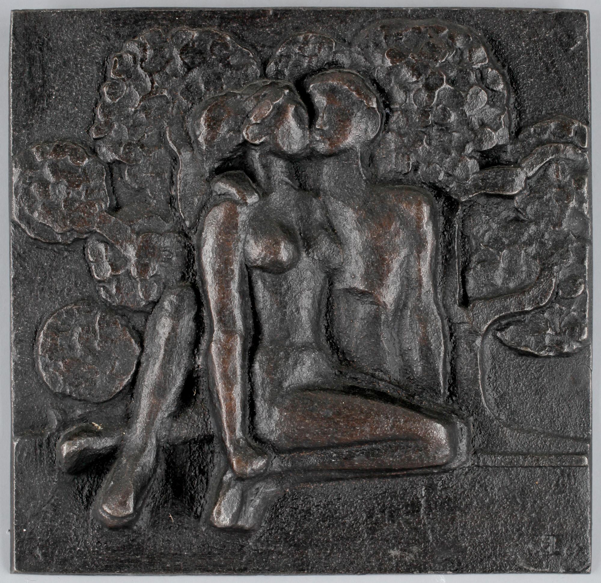 OKÄND KONSTNÄR, relief, gjutjärn. Monogramsign EE o dat 67.