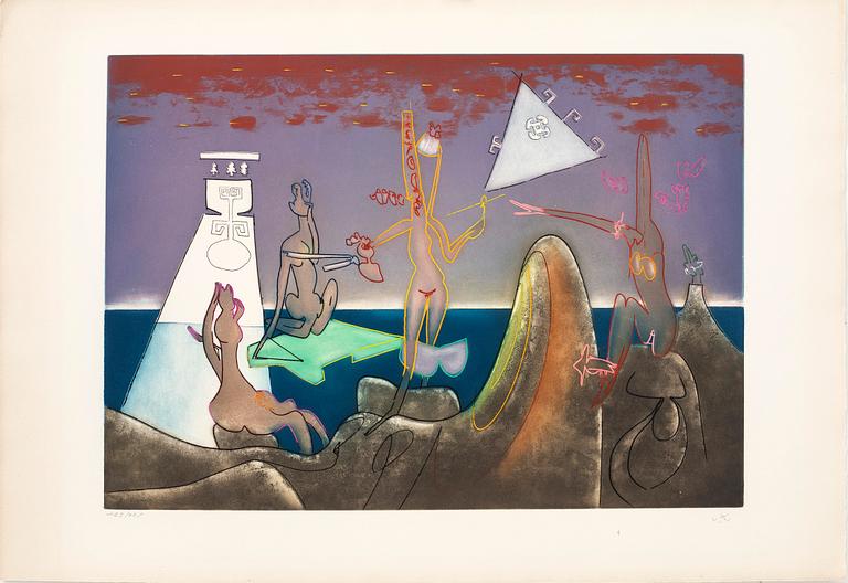 Roberto Matta, Ur "L'Arc, obscure des heures", 1975.