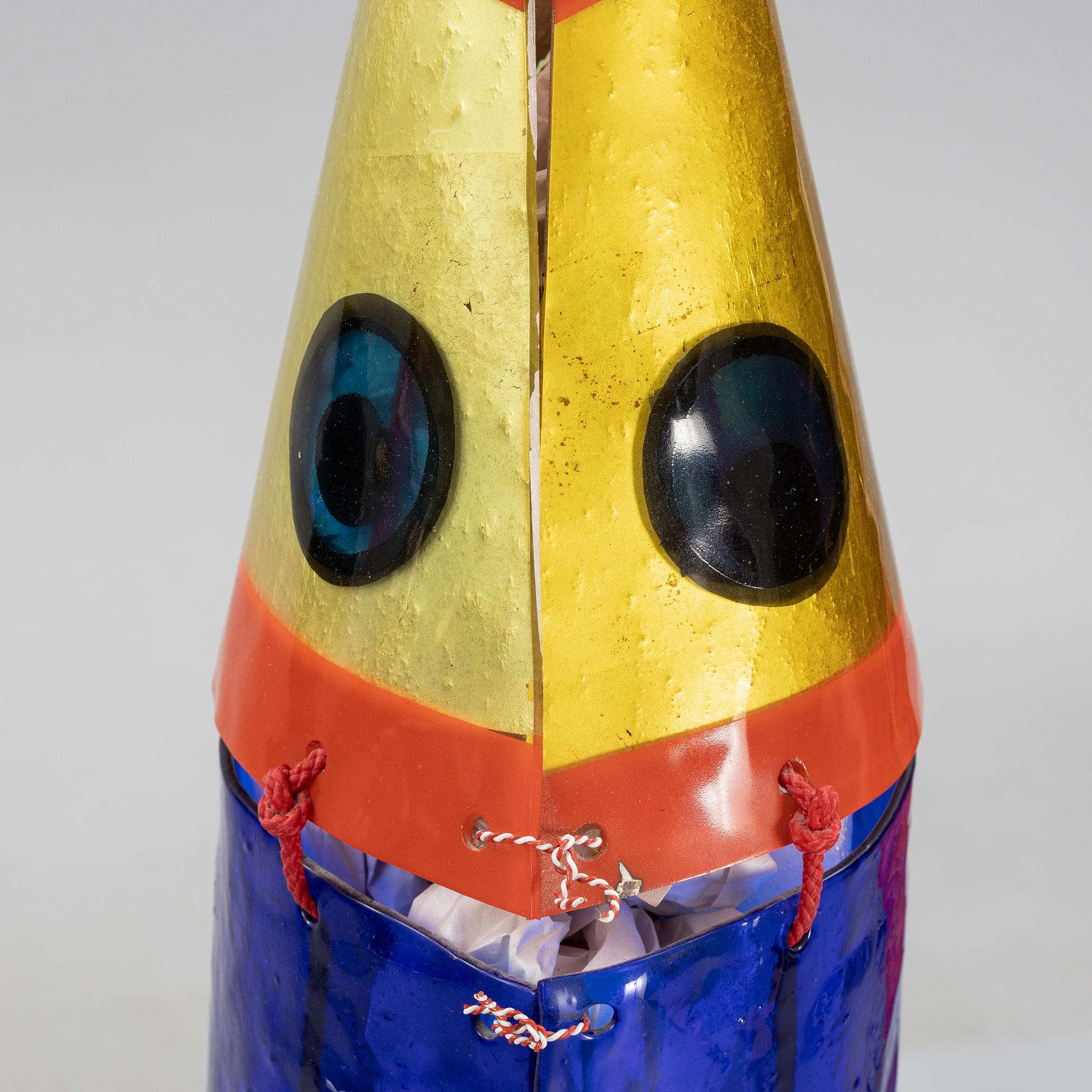Ulla Forsell, a glass sculpture of a Japanese style carp, signed and dated 1995.