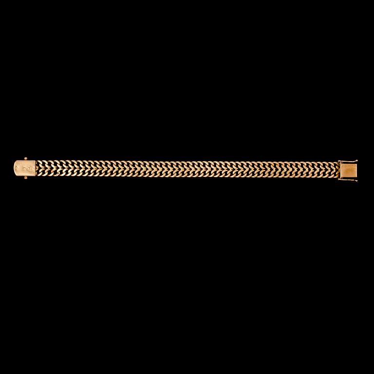 ARMLÄNK, 18k guld, Ädelsmycken AB, Stockholm, 1965. vikt 31 g.