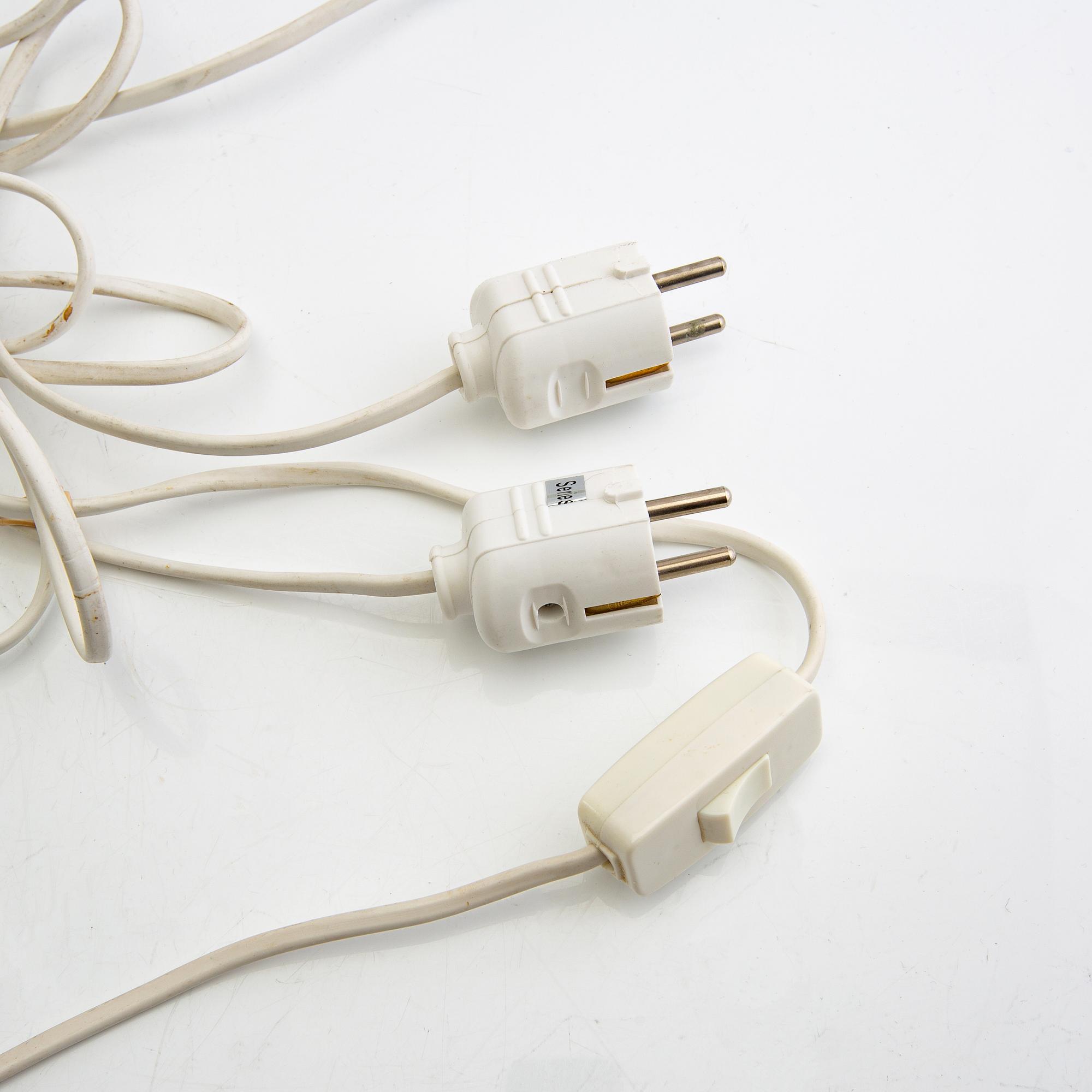 Wall lamps, a pair, probably Murano, second half of the 20th century.