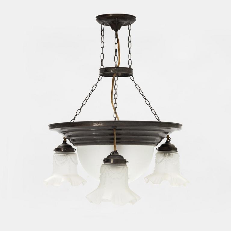 A ceiling light, early 20th Century.