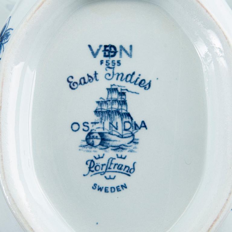 SERVIS "Ostindia" ca 63 dlr Rörstrand flintgods 1900-talets senare del.