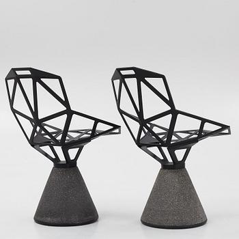 Konstantin Grcic, a pair of 'One' chairs, Magis, Italy.