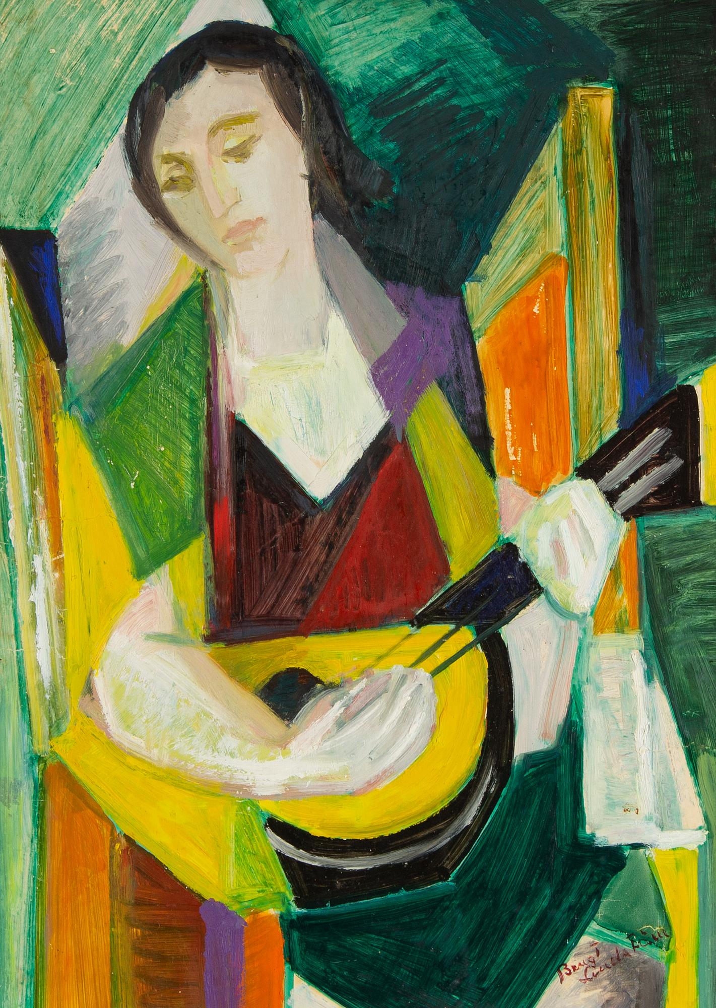 Bengt Lindström, oil on paper-panel, signed.