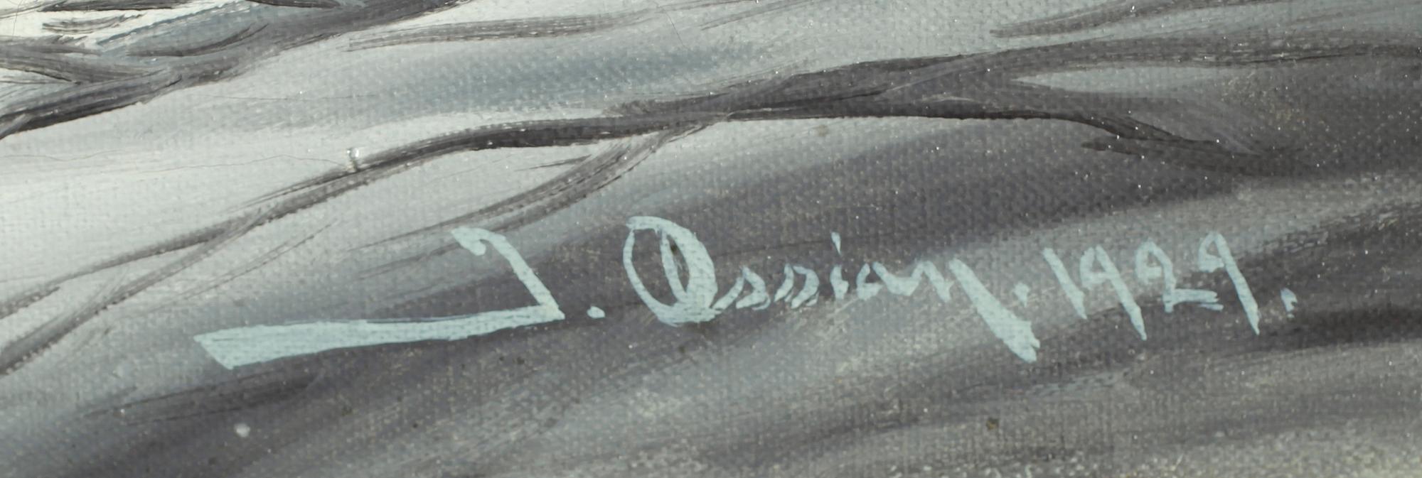 JOHAN OSSIAN-ANDERSSON, olja på duk, signerad och daterad 1929.