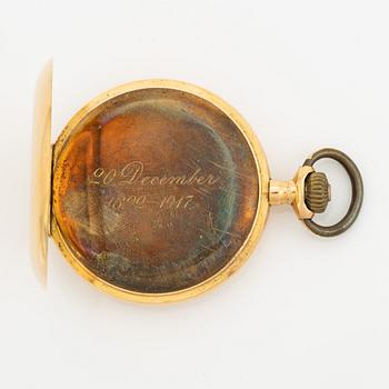 Pocket watch, hunter, 51 mm.