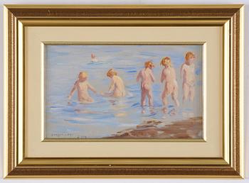 Ingeborg Westfelt-Eggertz, Children bathing in Skagen.