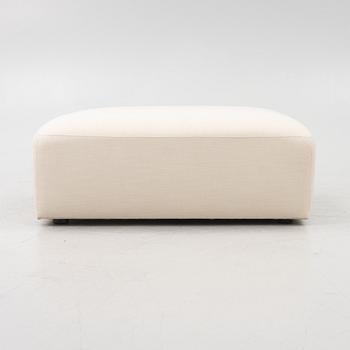 Pouf, "Rosso Ottoman Linen Look", Layered.