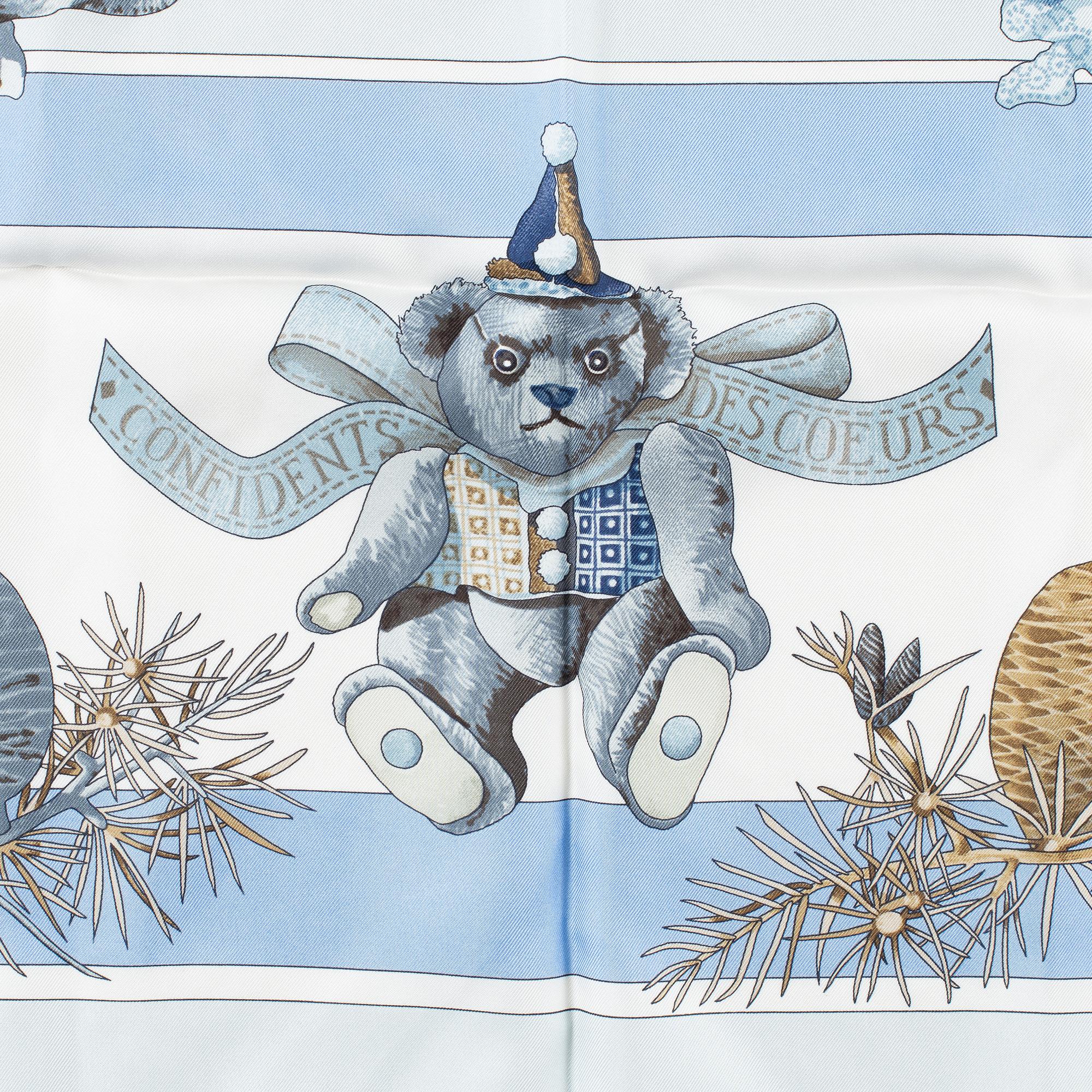 Hermès, scarf, "Confidents Des Coeurs".