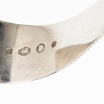 Four silver objects, 20th Century.
