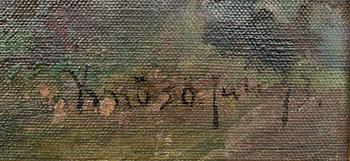 SEVERIN NILSON, olja på duk, signerad, märkt Knösö juli -93.