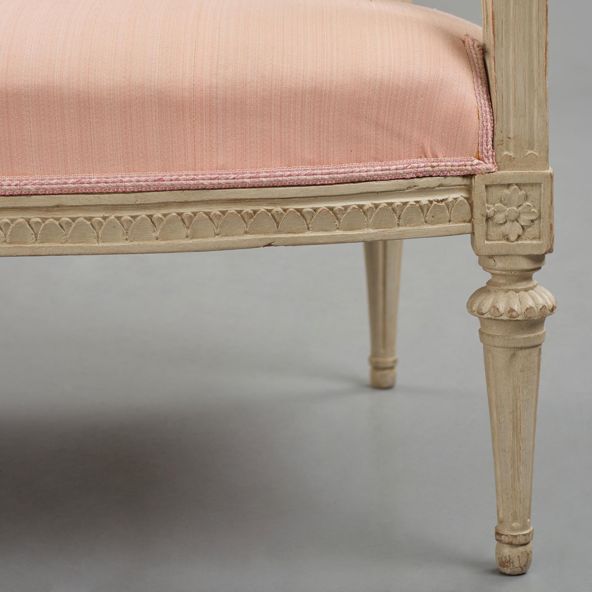 Soffa, Stockholmsarbete, 1700-talets senare del, Gustaviansk.