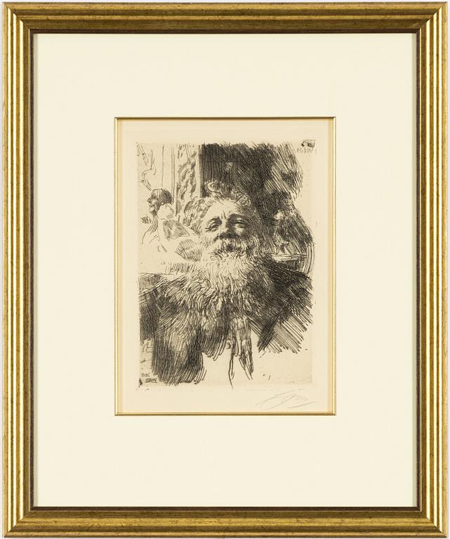 Anders Zorn, "Auguste Rodin".