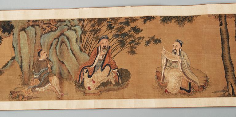 RULLMÅLNING, Kina, 1800/1900-tal.