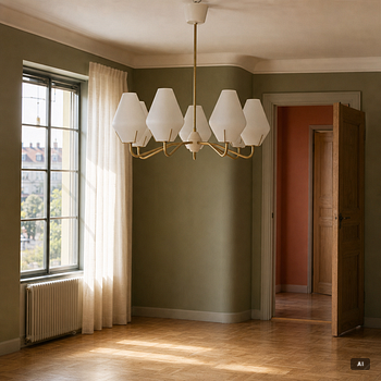 Ceiling lamp, 1950s-60s.