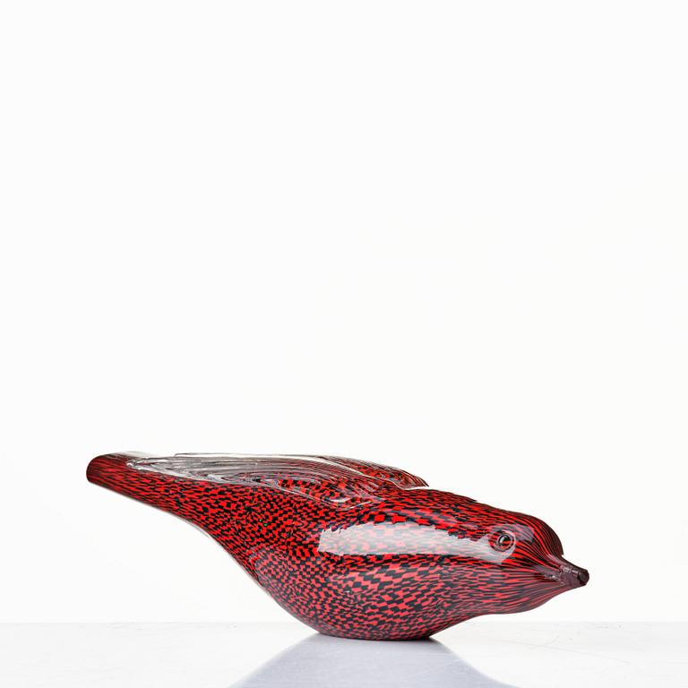 Tyra Lundgren, & Paolo Venini, a "Murrine" swallow /rondine, Venini, Murano, Italy.