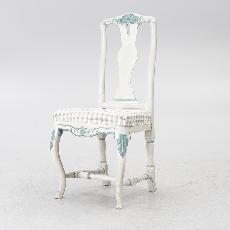 Chair, Stockholm manufacture, latter part of the 18th century, Rococo.