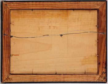 Pelle Swedlund, Sunset with seated woman.