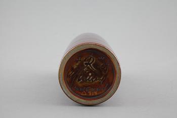 Unique stoneware vase by CARL-HARRY STÅLHANE, Rörstrand, signed and dated -57.