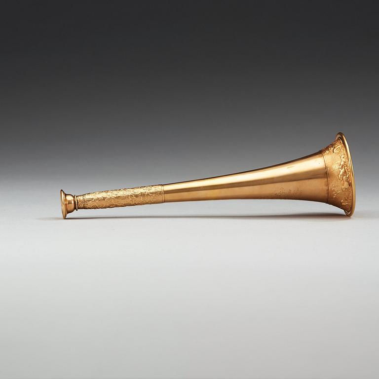 JAKTHORN, guld 15K, av Henry Potter & Co., London 1878.