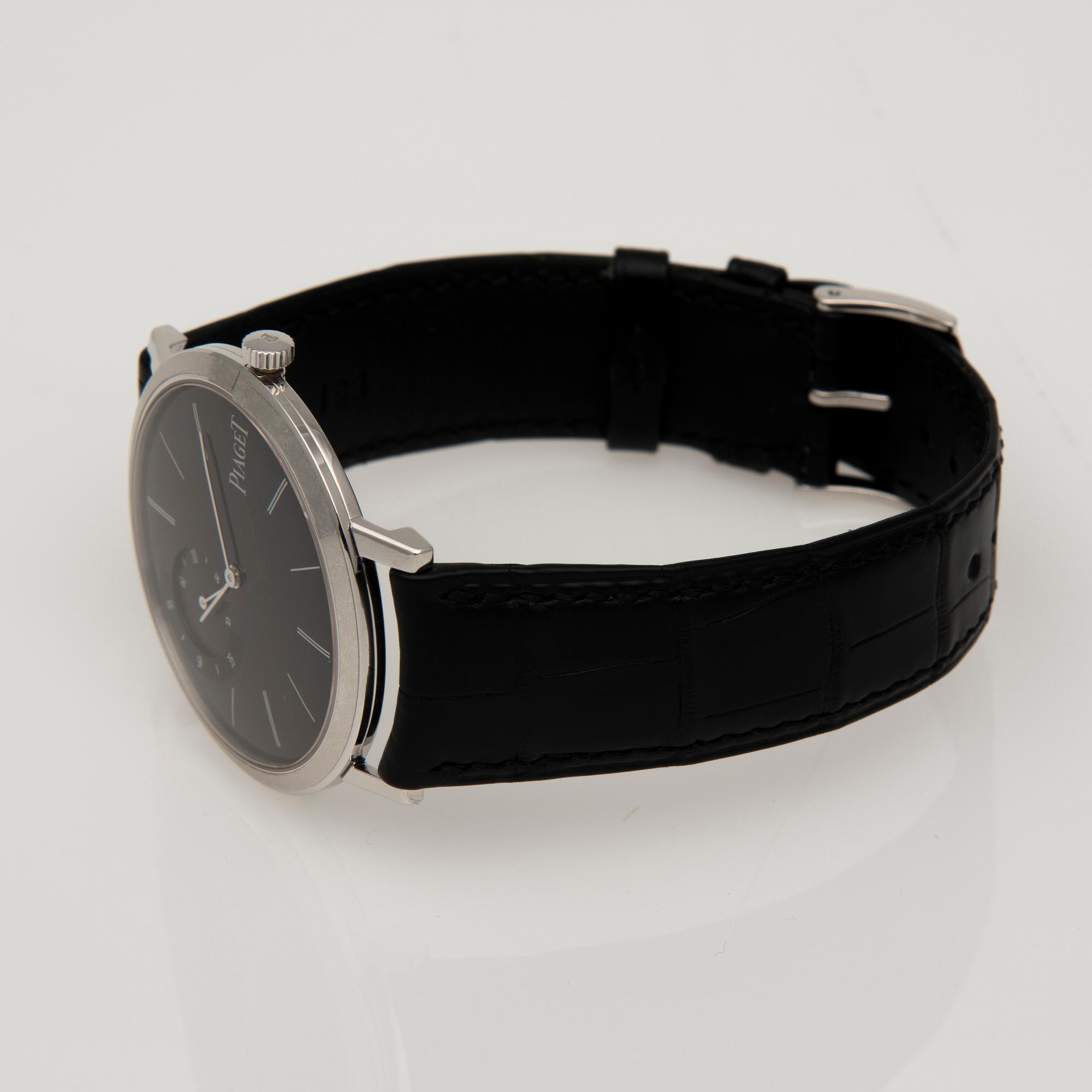 ARMBANDSUR, herr, Piaget Altiplano, vitt guld 18K, 2015.