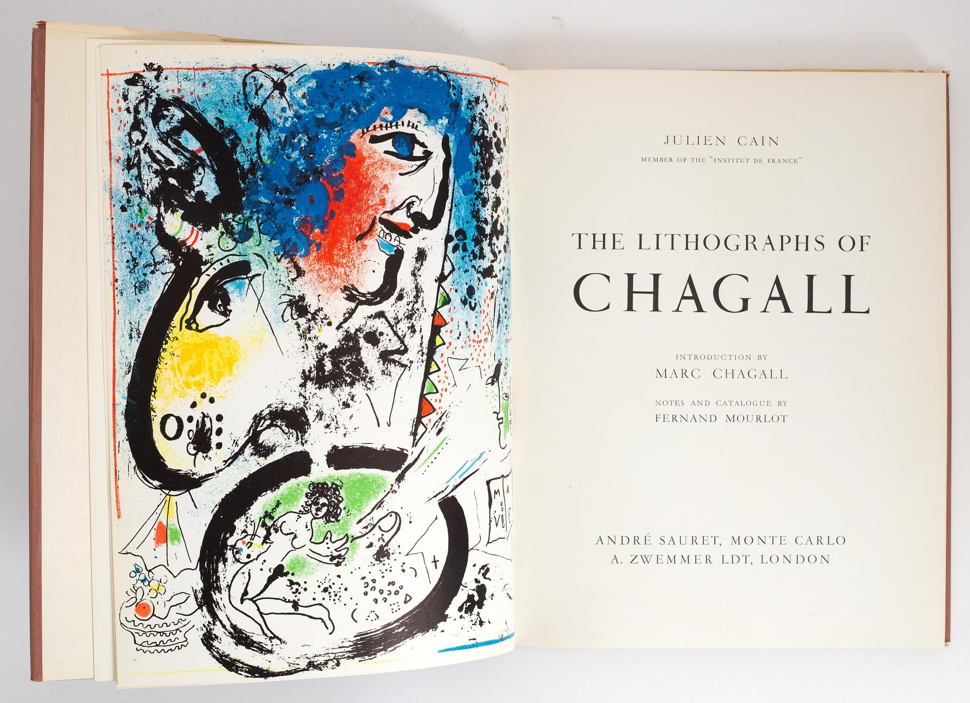 Marc Chagall, four reference works.