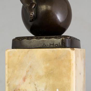 ALBERT HOLL, sculpture, signed.
