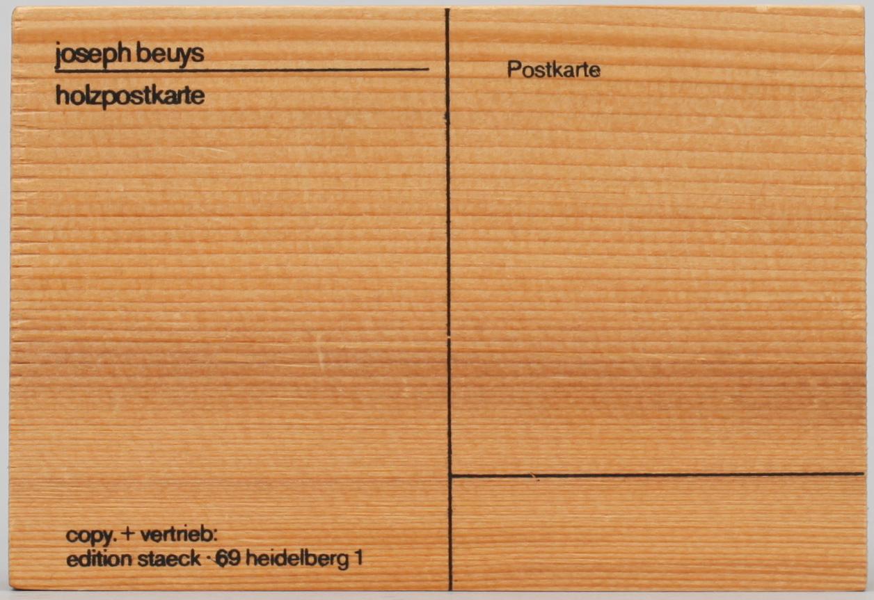 Joseph Beuys, Multipel, trä, sign.