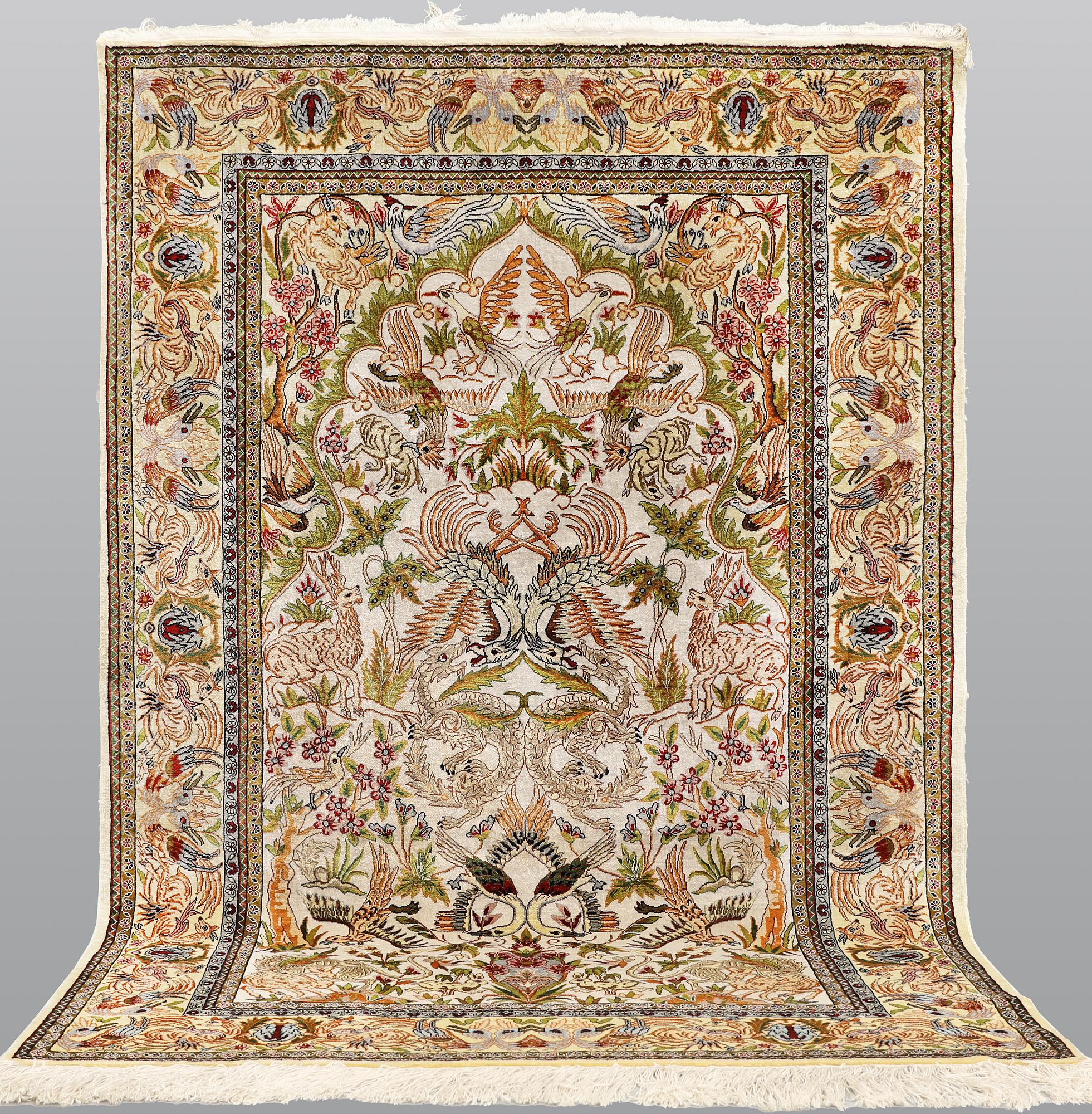 Carpet, Kayseri, silk, 166 x 114 cm.