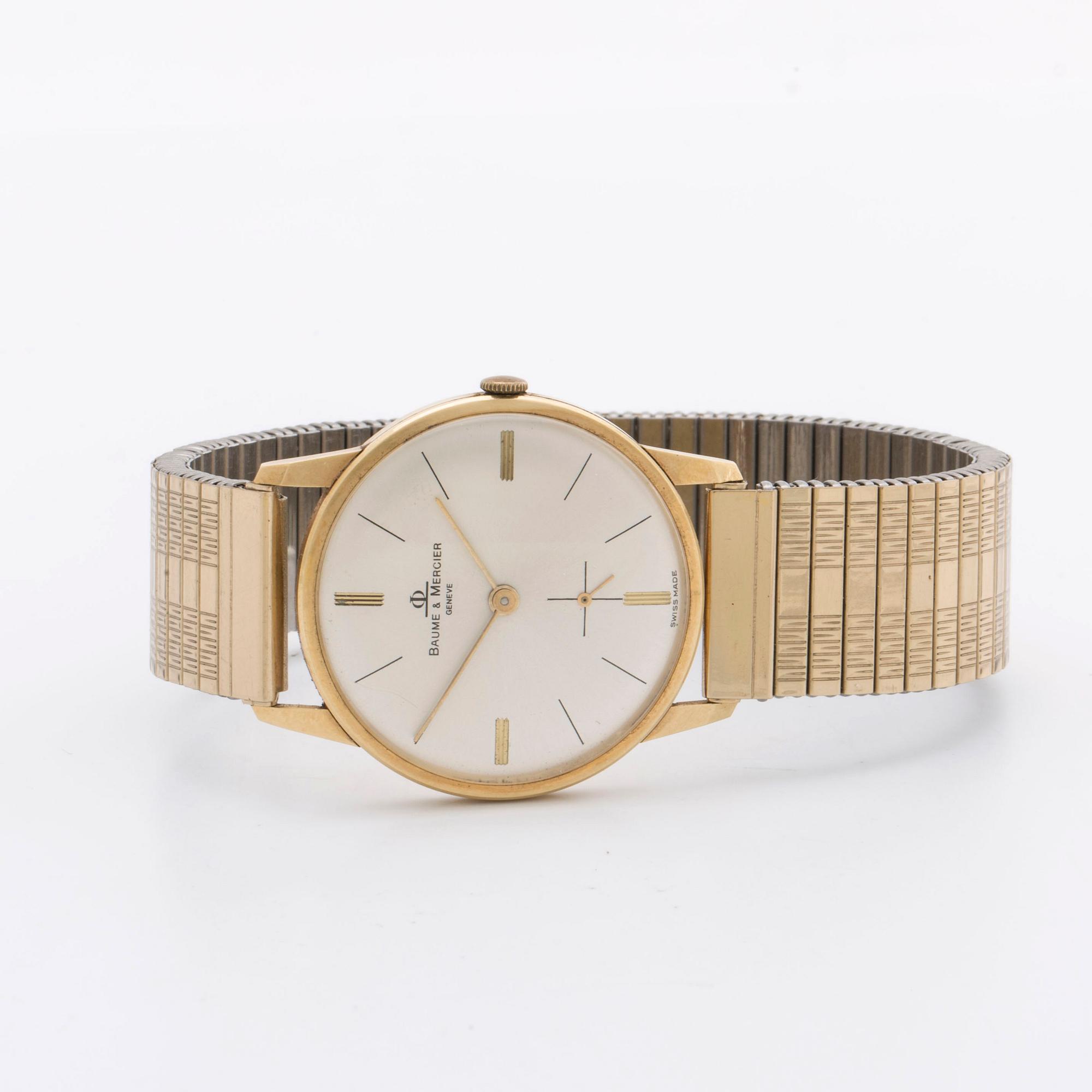 A BAUME MERCIER Geneve 18k gold manual wristwatch. 1967. Bukowskis
