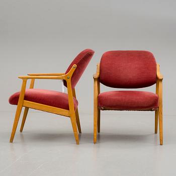 FÅTÖLJER, ett par, 1960/70-tal.