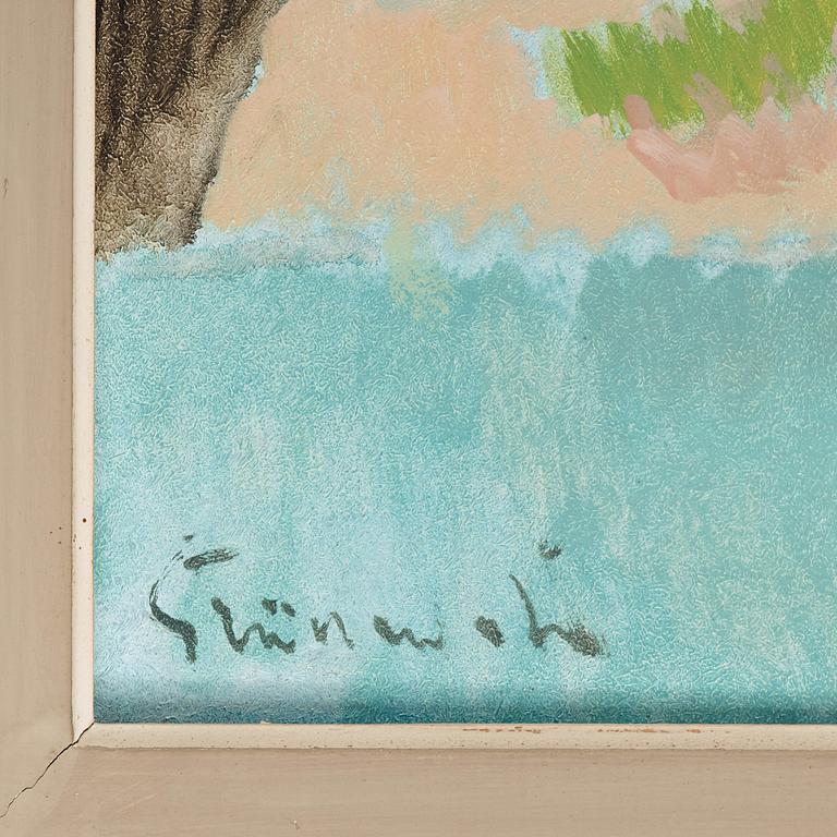 Isaac Grünewald, Stilleben med amaryllis.