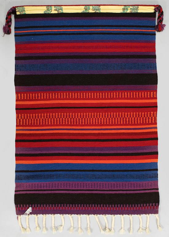 Elsa Montell-Saanio, rana / väggbonad, "En natt i fjällen" Finland. Ca 128 x 87 cm.