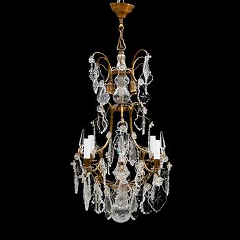 LJUSKRONA, barockstil, 1900-talets första hälft. Höjd ca 75 cm.