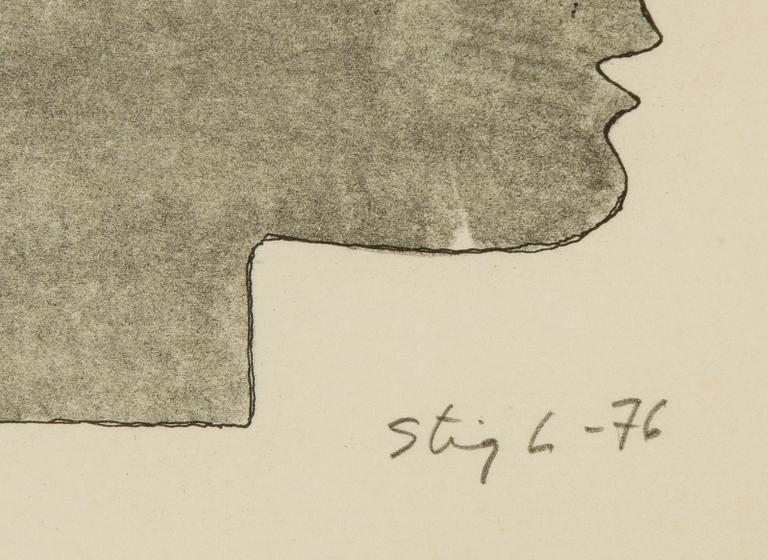 Stig Lindberg, litograph, signed, numbered 253/280 and dated -76.