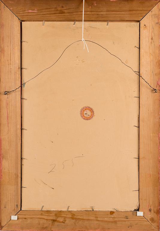 JALMARI RUOKOKOSKI, öljy levylle, signererattu ja päivätty 1914.