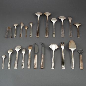 114 psc 830 silver cutlery, Norway 20th century.