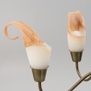 A Swedish Modern ceiling lamp, 1940s/50s.