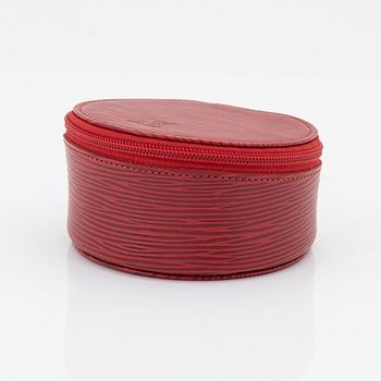 Louis Vuitton, a red epi leather 'Ecrin Bijoux Jewelry case', 2003.
