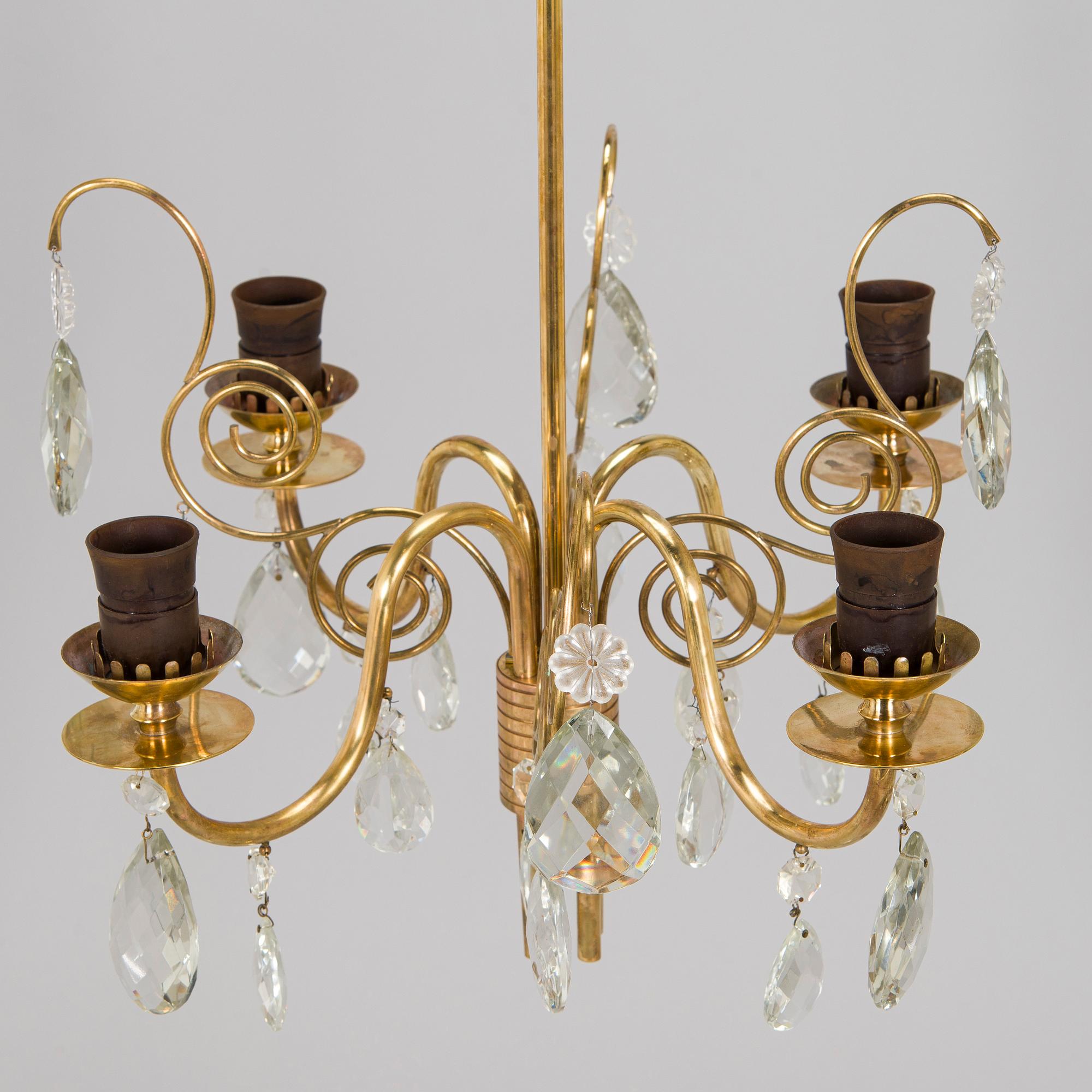 Paavo Tynell, a '51172' mid-20th century ceiling light for Idman.