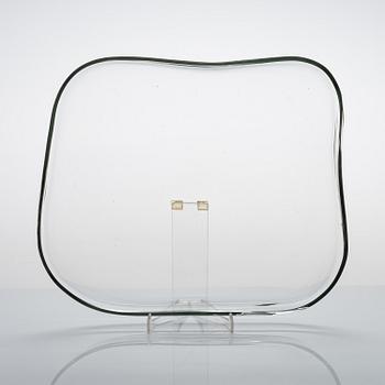 Alvar Aalto, a 1940's 9769 A plate for Karhula Glassworks.