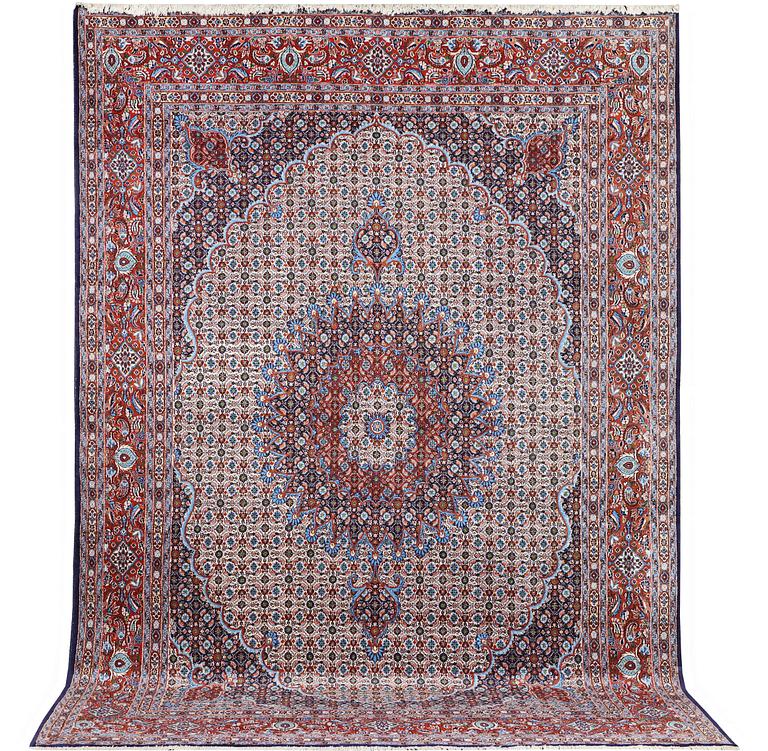 A carpet, Moud, ca 360 x 248 cm.