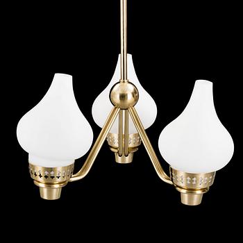 HANS BERGSTRÖM, a brass ceiling light from ASEA, 1940's/50's.