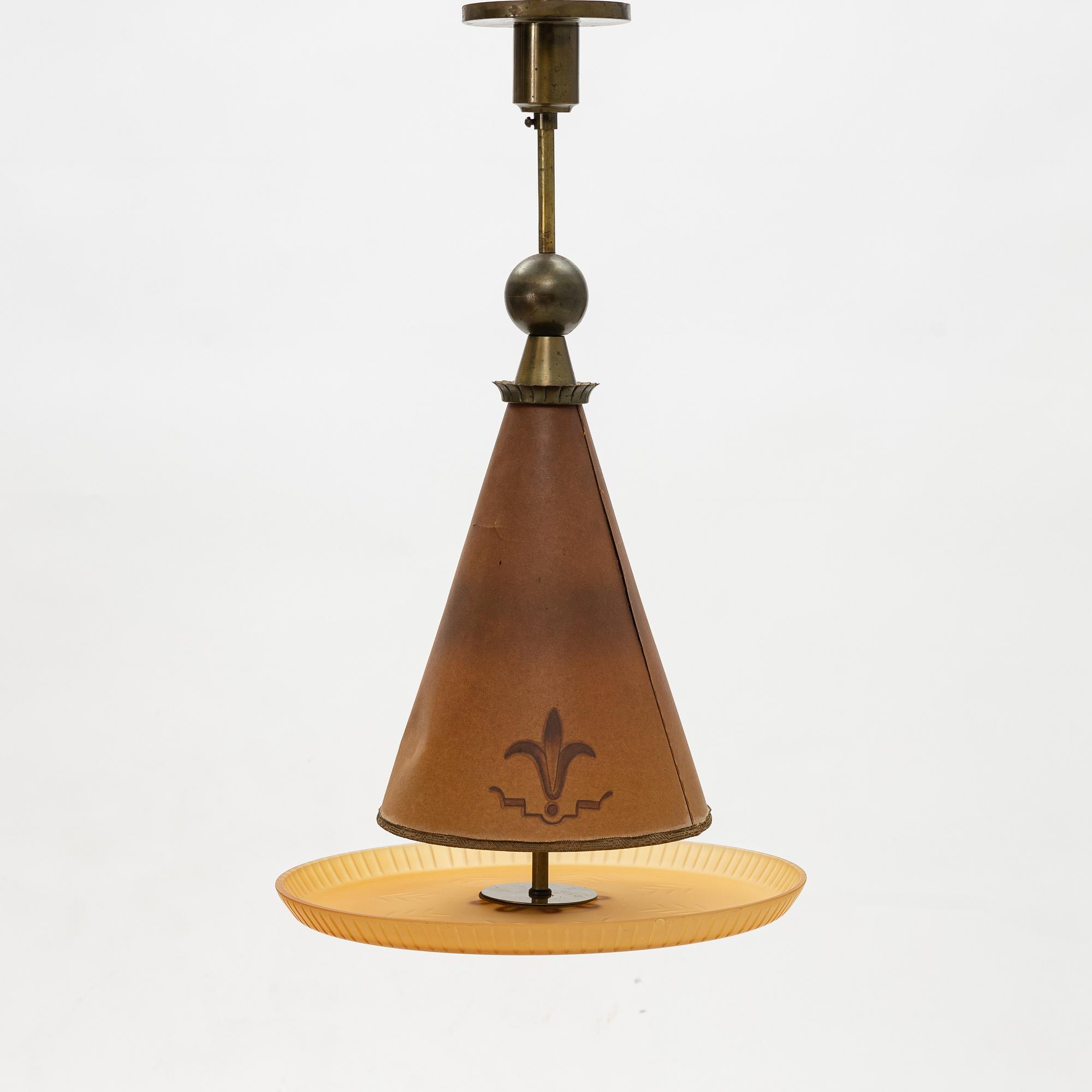 Harald Notini, a ceiling lamp model "6382", Arvid Böhlmarks Lampfabrik, 1930's.