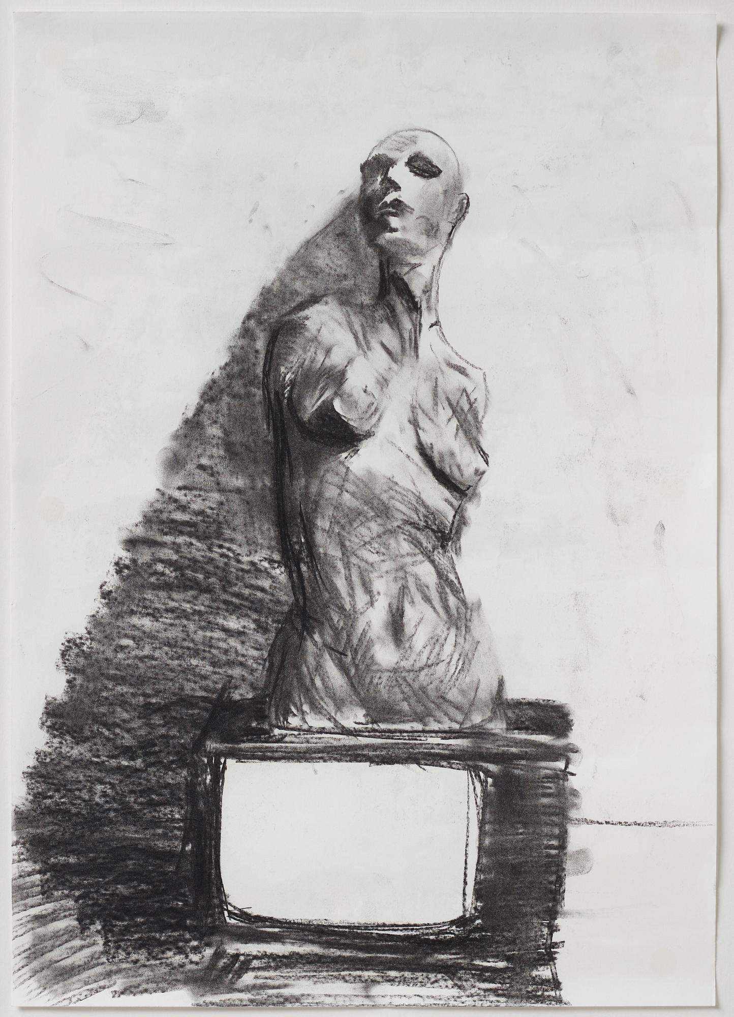 Nicolas Ceccaldi, executed in 2010. Graphite on paper.