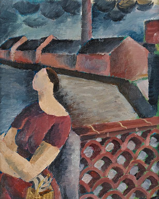 Waldemar Lorentzon, Girl by the factory.