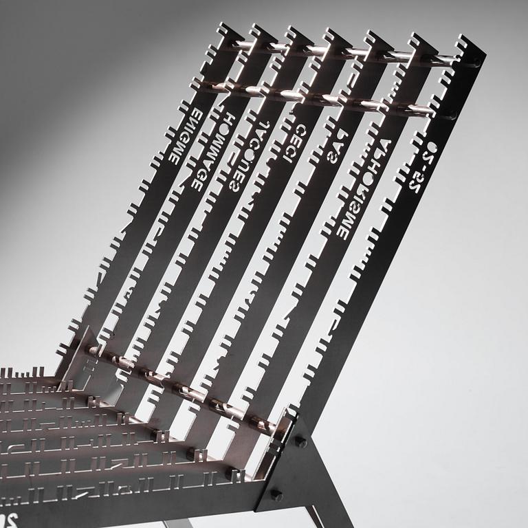 Johan Linton, an "Object Énigme - un hommage à Jacques Derrida", ed. 2/7, Källemo, Sweden post 2005.