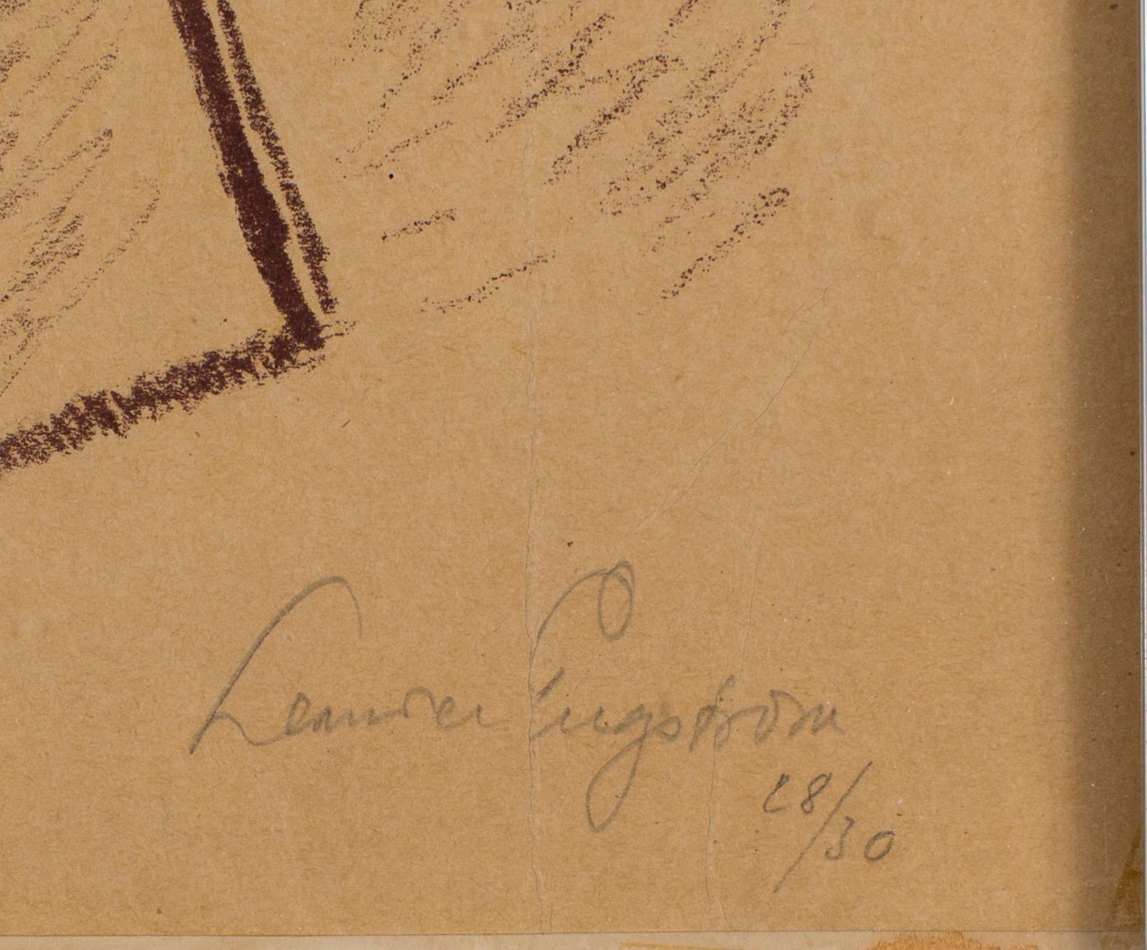 LEANDER ENGSTRÖM, färglitografi, signerad. Numrerat 28/30.