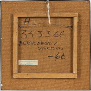 Bertil Herlow Svensson, Untitled (Unclear title verso).